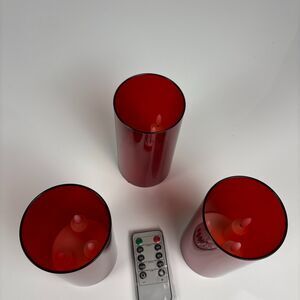 Flameless Candle, Battery-Powered Candle with Remote Control